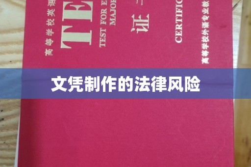 宽甸文凭制作的法律风险
